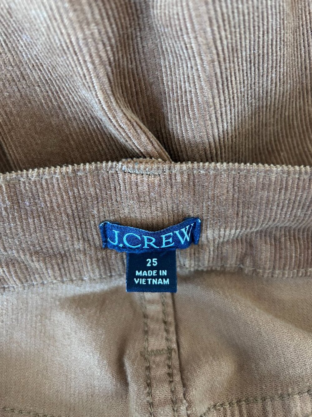 J.Crew Re-Imagined High Rise ’90s Wide Leg Corduroy Pants Brown 25 - Picture 6 of 10